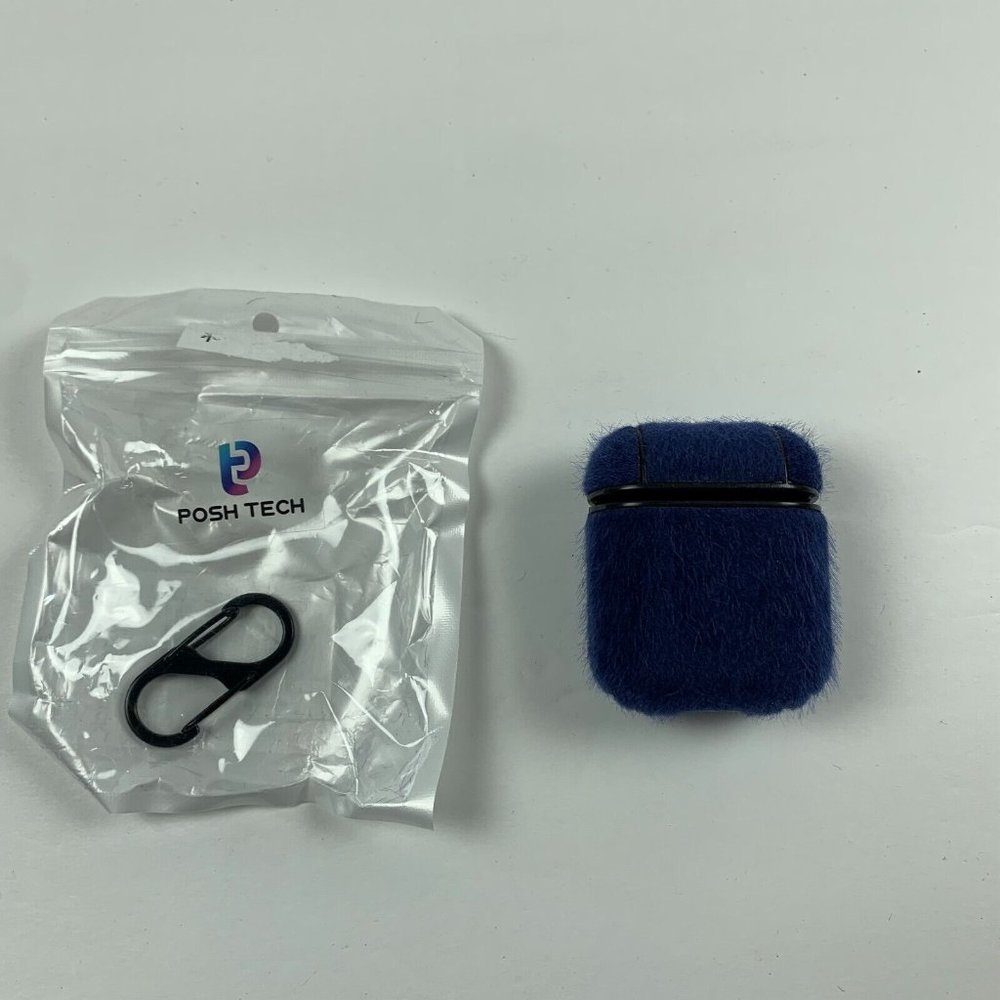 Posh Tech Wool Case Cover only for‎ Apple AirPods Headphone Navy Blue/Black 6190